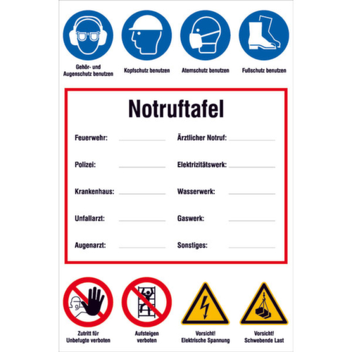 Hinweisschild SafetyMarking® für Baustellen, "zur Selbstbeschriftung" Standard 1 L