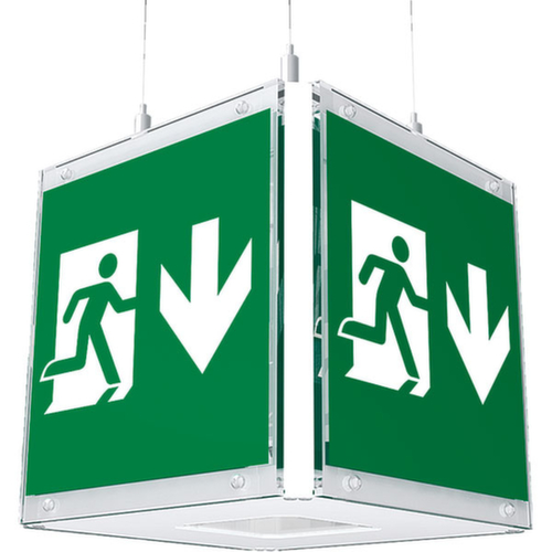 Rettungszeichenwürfel B-Lite CUBE-LUX STANDARD, Befestigung Zur Deckenmontage Standard 1 L