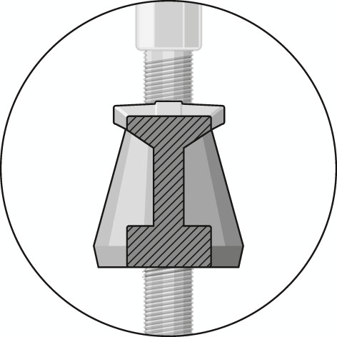 GEDORE 1.04/1A Universal-Abzieher Technische Zeichnung 1 L