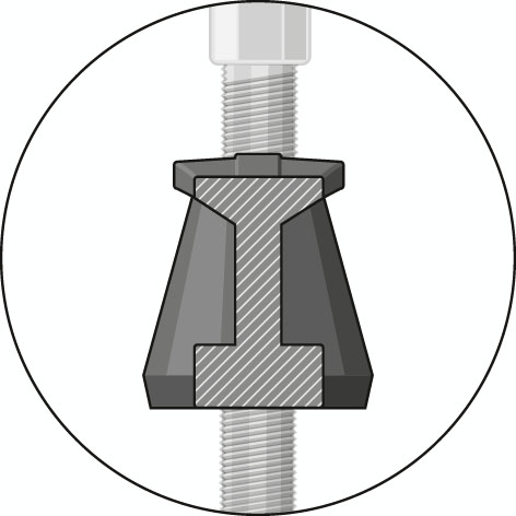 GEDORE 1.04/HP3A-B Universal-Abzieher Technische Zeichnung 1 L