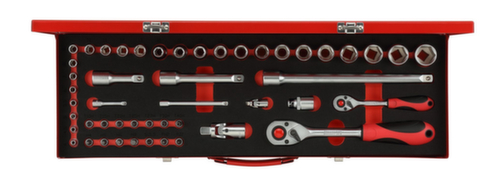 GEDORE RED R46004049 Steckschlüssel-Satz 1/4"+1/2" 49-teilig