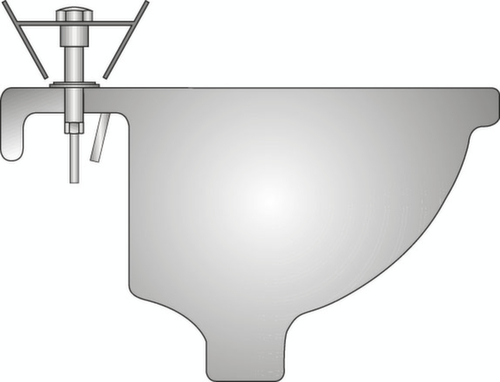 GEDORE 316500 Standhahnmutterschlüssel 260 mm Technische Zeichnung 1 L