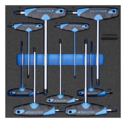 GEDORE 1500 CT2-DT 2142 Winkelschraubendreher-Satz in Check-Tool-Modul Standard 1 L