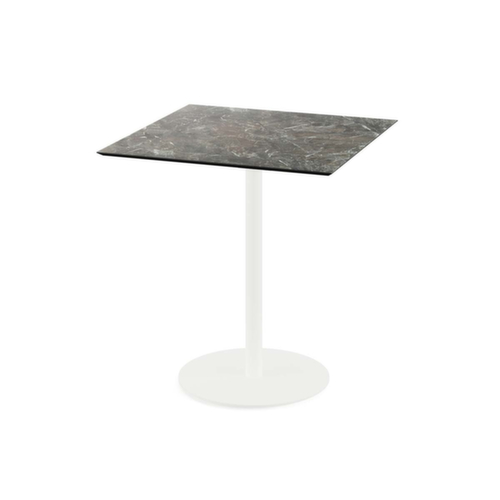 VEBA Bistrotisch Essentials Urban, Breite x Tiefe 700 x 700 mm, Platte Galaxy Marble Standard 1 L