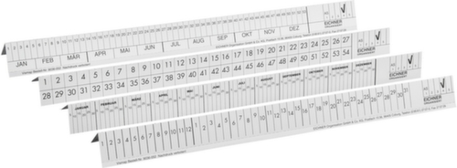 EICHNER Beschriftungsstreifen AS für Termine, weiß Standard 3 L