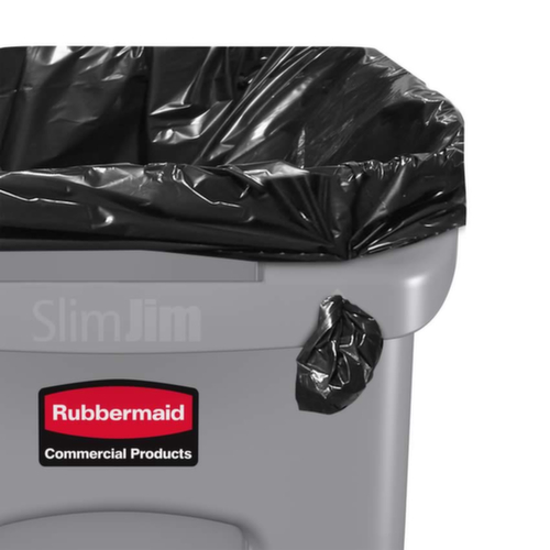 Rubbermaid Wertstoffsammler Slim Jim® mit Lüftungskanälen, 87 l, schwarz Standard 2 L