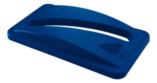 Rubbermaid Auflagedeckel für Papier Slim Jim® für Wertstoffsammler, blau Standard 2 L