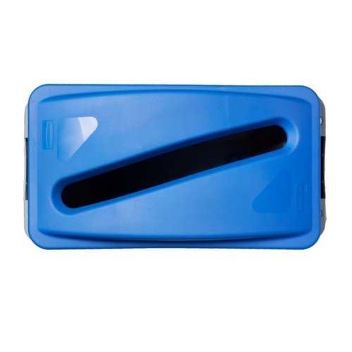 Rubbermaid Auflagedeckel für Papier Slim Jim® für Wertstoffsammler, blau Standard 4 L