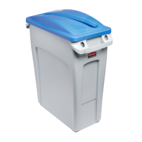 Rubbermaid Auflagedeckel für Papier Slim Jim® für Wertstoffsammler, blau Standard 5 L