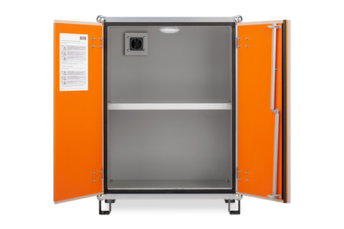 Cemo Explosionsgeschützter Lithium-Ionen-Lagerschrank lockEX 8/10 unterfahrbar, Höhe x Breite x Tiefe 1110 x 800 x 660 mm Standard 5 L