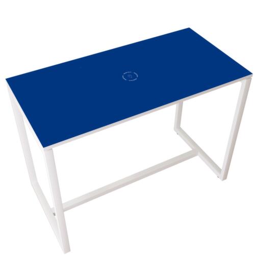 Paperflow Stehtisch easyDesk, Breite x Tiefe 1140 x 750 mm, Platte blau Standard 1 L