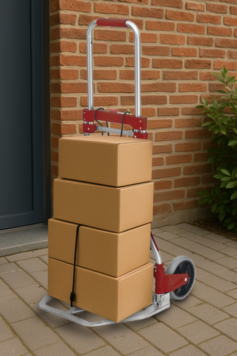 UDOB&Auml;R Klappbare Alu-Sackkarre, Traglast 100 kg, Vollgummi-Bereifung Standard 3 L