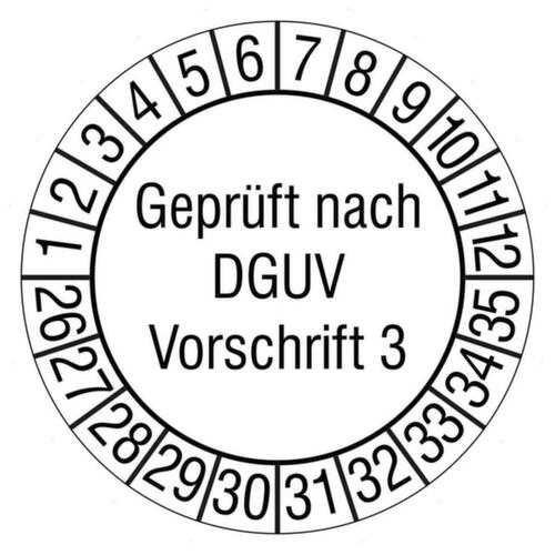Prüfplakette Geprüft nach DGVU Standard 1 L
