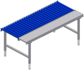 Rocholz Höhenverstellbarer Rollenbahntisch, Breite x Tiefe 1955 x 920 mm