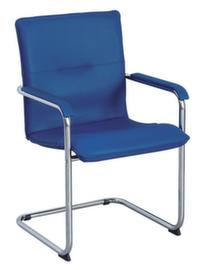 Nowy Styl Freischwinger-Besucherstuhl Rumba, Sitz Kunstleder, blau