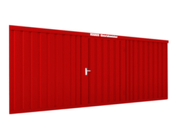 Säbu Lackierter Materialcontainer FLADAFI® mit Holzfußboden