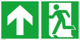 Fluchtwegschild SafetyMarking® Notausgang, Aufkleber, langnachleuchtend