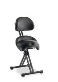 meychair Klappbare XXL-Stehhilfe Assistent Futura AF-SR, Sitzhöhe 590 - 730 mm, Sitz schwarz