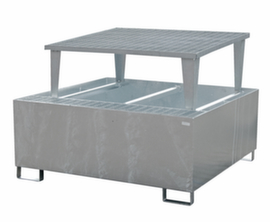 Auffangwanne mit Abfüllgestellen, für 1 x IBC