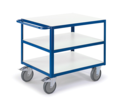 Rollcart ESD-Tischwagen 1200x800 mm, Traglast 600 kg, 3 Etagen