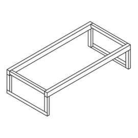 Fassbock für Gefahrstoff-Container, 3x60/2x200 l Fass