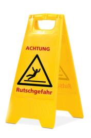 Warnkombischild "Achtung! Rutschgefahr", Bodenaufsteller