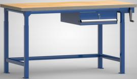 KLW Lutz Höhenverstellbare Werkbank mit Schubladen, 1 Schublade