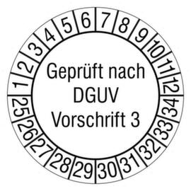 Prüfplakette Geprüft nach DGVU