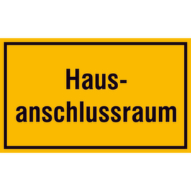 Hinweisschild SafetyMarking®, "Hausanschlussraum"