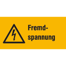 Warnkombischild SafetyMarking® "Fremdspannung"