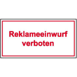 Hinweisschild SafetyMarking®, "Reklameeinwurf verboten"