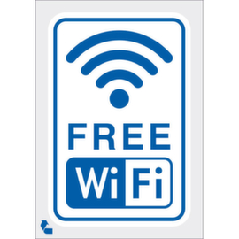 Hinweisschild SafetyMarking®, "FREE WiFi"