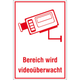 Hinweisetiketten SafetyMarking®, "Bereich wird videoüberwacht"