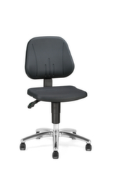 Treston ESD-Arbeitsstuhl Ergo 20 PU ESD, Sitz PU-Schaum schwarz, mit Rollen