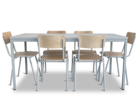 Kantinenset, Dekor natur/grau