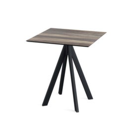 VEBA Bistrotisch Essentials Infinity, Breite x Tiefe 700 x 700 mm, Platte Tropical Wood