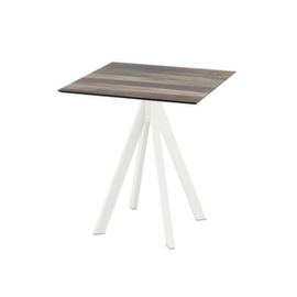 VEBA Bistrotisch Essentials Infinity, Breite x Tiefe 700 x 700 mm, Platte Tropical Wood