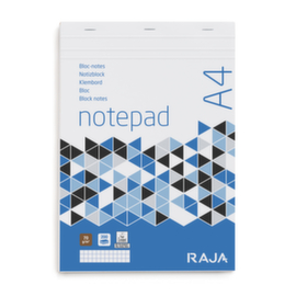 Notizblock A4 kariert RAJA - 70g/m&sup2;
