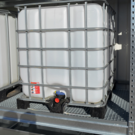 Lacont Gitterrostboden f&uuml;r Gefahrstoffregal, Breite x Tiefe 2680 x 1100 mm