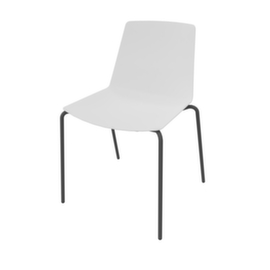 Quadrifoglio Besucherstuhl Clue, Sitz weiß, 4-Fußgestell