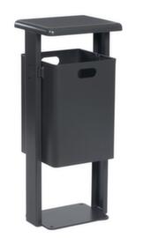 Abfallbehälter mit Schutzdach