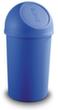 helit Push-Abfallbehälter, 25 l, blau