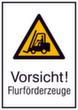 Warnschild vor Flurförderfahrzeugen, Aufkleber