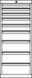 PAVOY Schubladenschrank Basis Plus, 9 Schublade(n) Technische Zeichnung 1 S