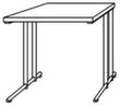 Schreibtisch Terra Nova mit C-Fußgestell Technische Zeichnung 1 S