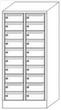 PAVOY Postverteilschrank Basis lichtgrau, 20 Fächer, RAL7035 Lichtgrau/RAL7035 Lichtgrau Technische Zeichnung 1 S