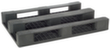 Universal-Hygienepalette, PE-Regenerat, Länge x Breite 1200 x 800 mm Standard 2 S