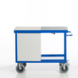 Rollcart Umwelt-Werkstattwagen mit öldichter Wanne und Gitterrost, Traglast 600 kg, Ladefläche 1150 x 700 mm Standard 7 S