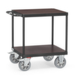 fetra Tischwagen GREY EDITION mit rutschfesten Etagen 700x700 mm, Traglast 1200 kg, 2 Etagen