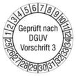 Prüfplakette Geprüft nach DGVU